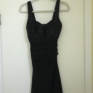 Black sequin dress